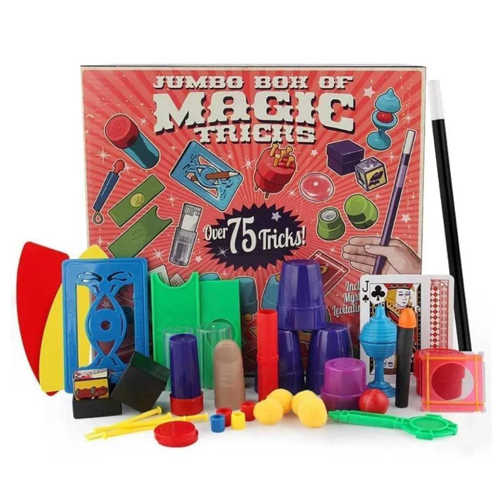 75 Jumbo Box of Magic Kit Tricks for Boys and Girls