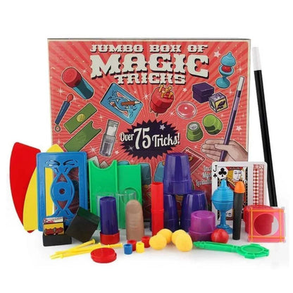 75 Jumbo Box of Magic Kit Tricks for Boys and Girls