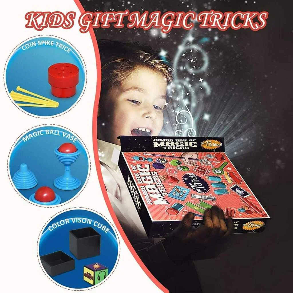 75 Jumbo Box of Magic Kit Tricks for Boys and Girls