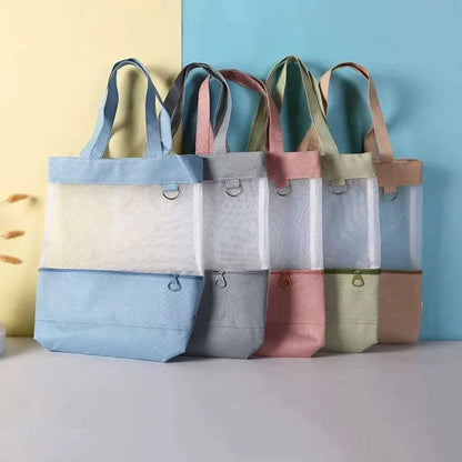 Retro Clear Mesh Tote Bag