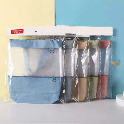Retro Clear Mesh Tote Bag