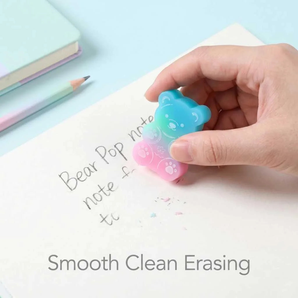 Adorable Bear Popsicle Eraser Set - Cute Kawaii Erasers | DODKart