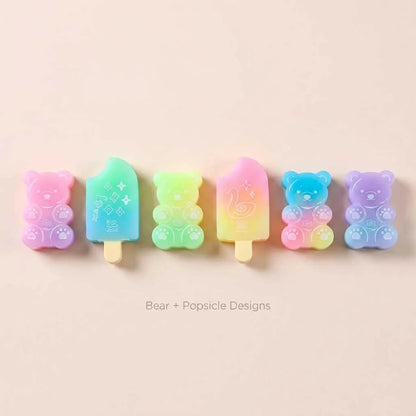 Adorable Bear Popsicle Eraser Set - Cute Kawaii Erasers | DODKart