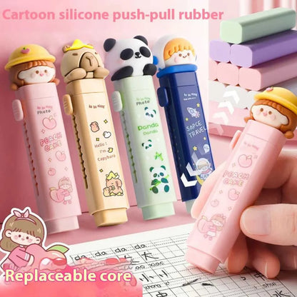Adorable Cartoon Retractable Eraser
