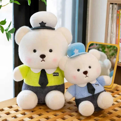 Adorable Guardian Police Teddy Bear Soft Toy