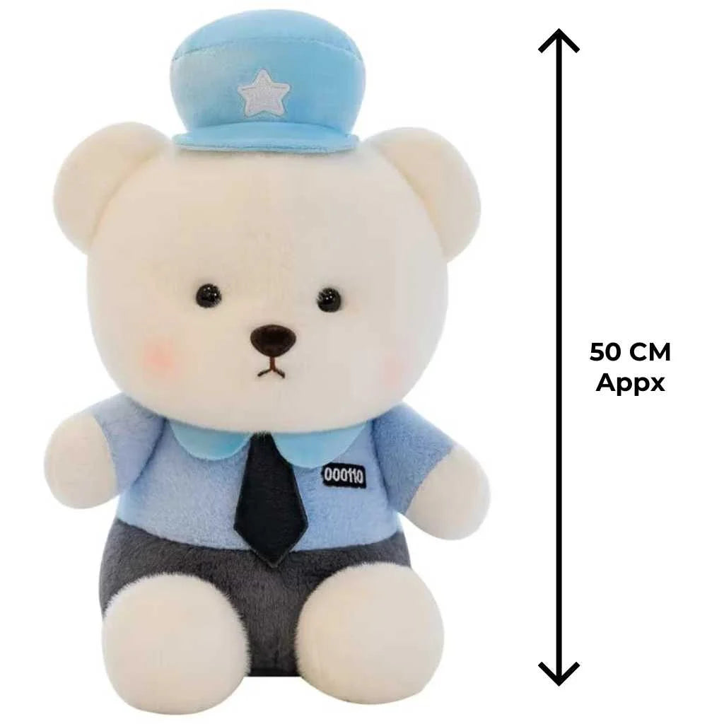 Adorable Guardian Police Teddy Bear Soft Toy