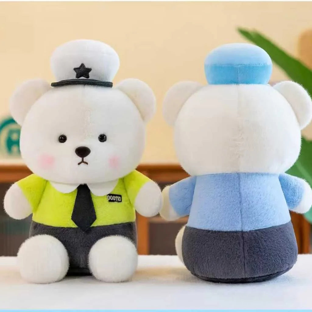 Adorable Guardian Police Teddy Bear Soft Toy