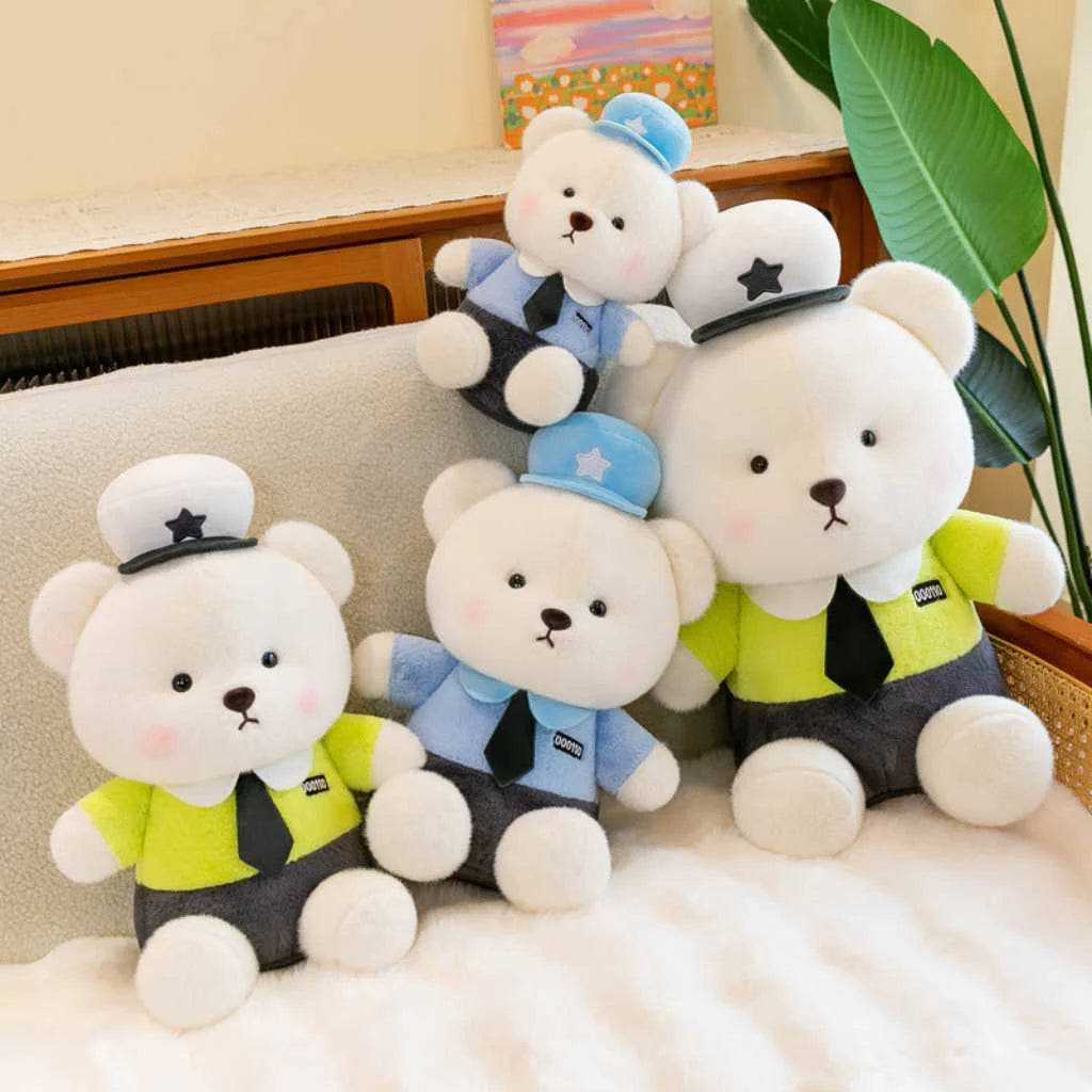 Adorable Guardian Police Teddy Bear Soft Toy