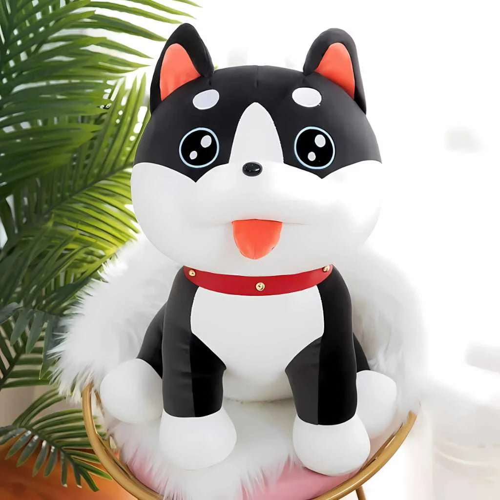 Adorable Husky Dog Soft Toy Plush Pillow