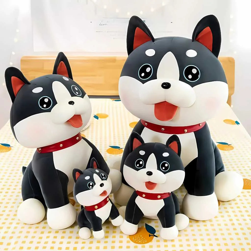 Adorable Husky Dog Soft Toy Plush Pillow