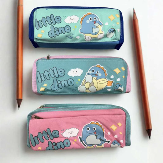 Adorable Little Dino Cute Pencil Pouch - Durable School Organiser