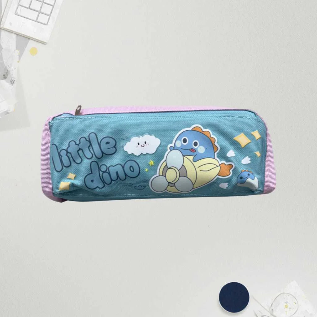 Adorable Little Dino Cute Pencil Pouch - Durable School Organiser