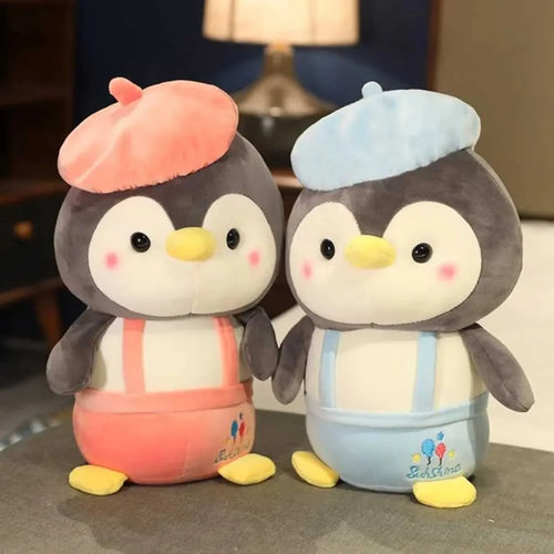 Adorable Penguin Soft Toy with Dress and Cap