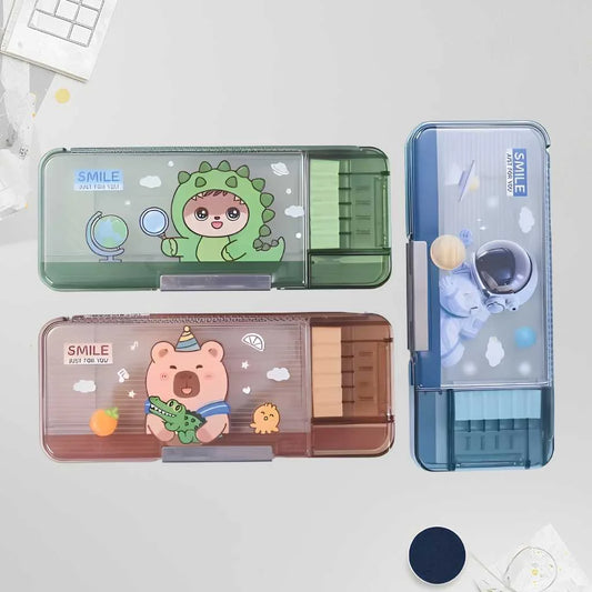 Adorable Plastic Pencil Box for Kids | Premium & Durable School Organizer