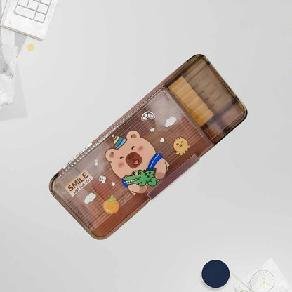 Adorable Plastic Pencil Box for Kids | Premium & Durable School Organizer