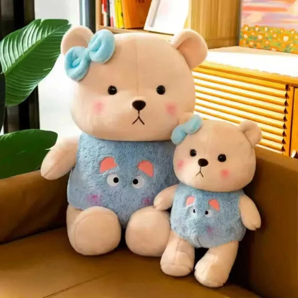 Adorable Plush Teddy Bear with Bow for Kids