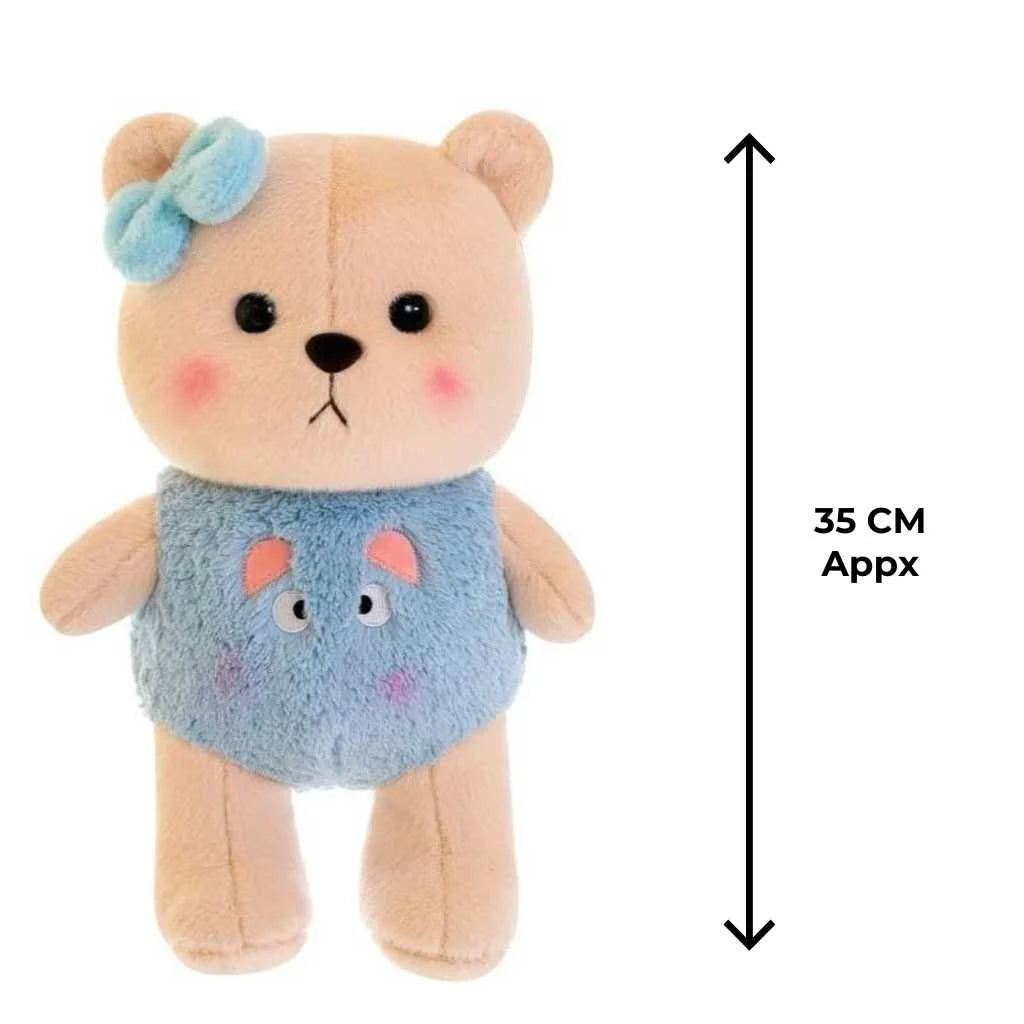 Adorable Plush Teddy Bear with Bow for Kids