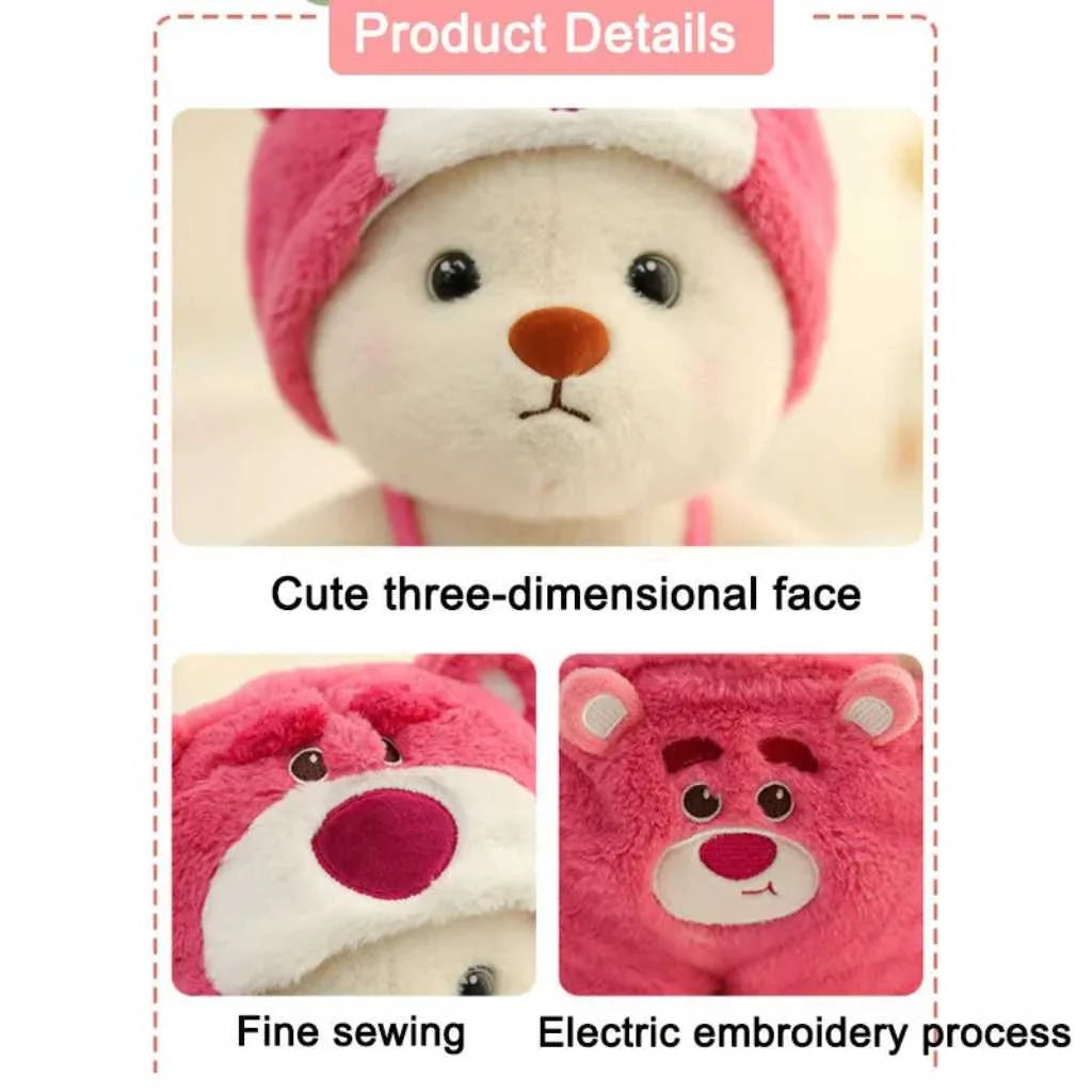 Adorable Soft Toy Teddy Bear for Girls with Cap