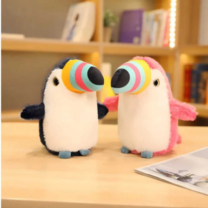 Adorable Toucan Soft Toy with Multicolored Beak 32cm