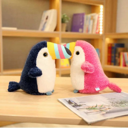 Adorable Toucan Soft Toy with Multicolored Beak 32cm