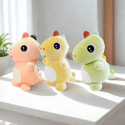 Adorable Yellow Dinosaur Soft Toy with Sequin Belly 38cm