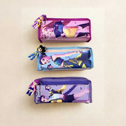 Aesthetic Anime Girl Pencil Pouch - 3D Character Charm Organizer