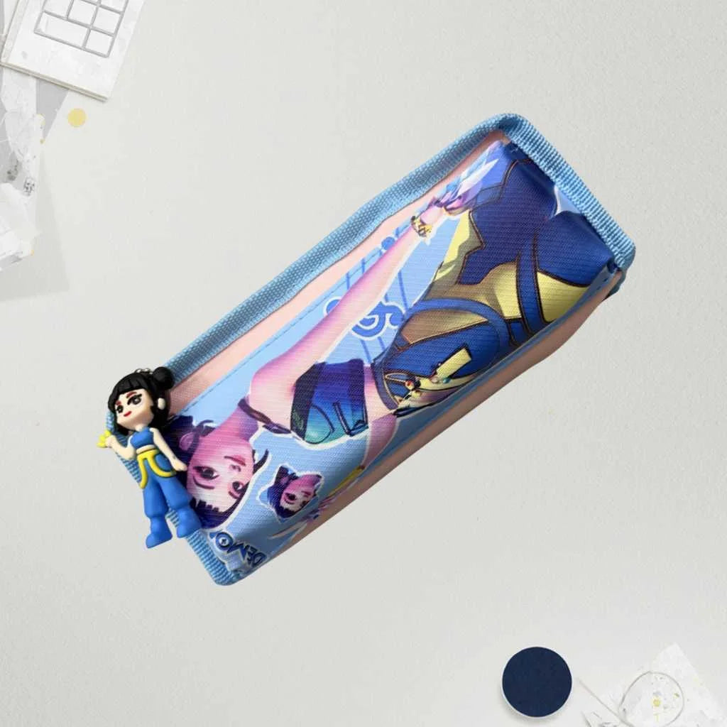 Aesthetic Anime Girl Pencil Pouch - 3D Character Charm Organizer
