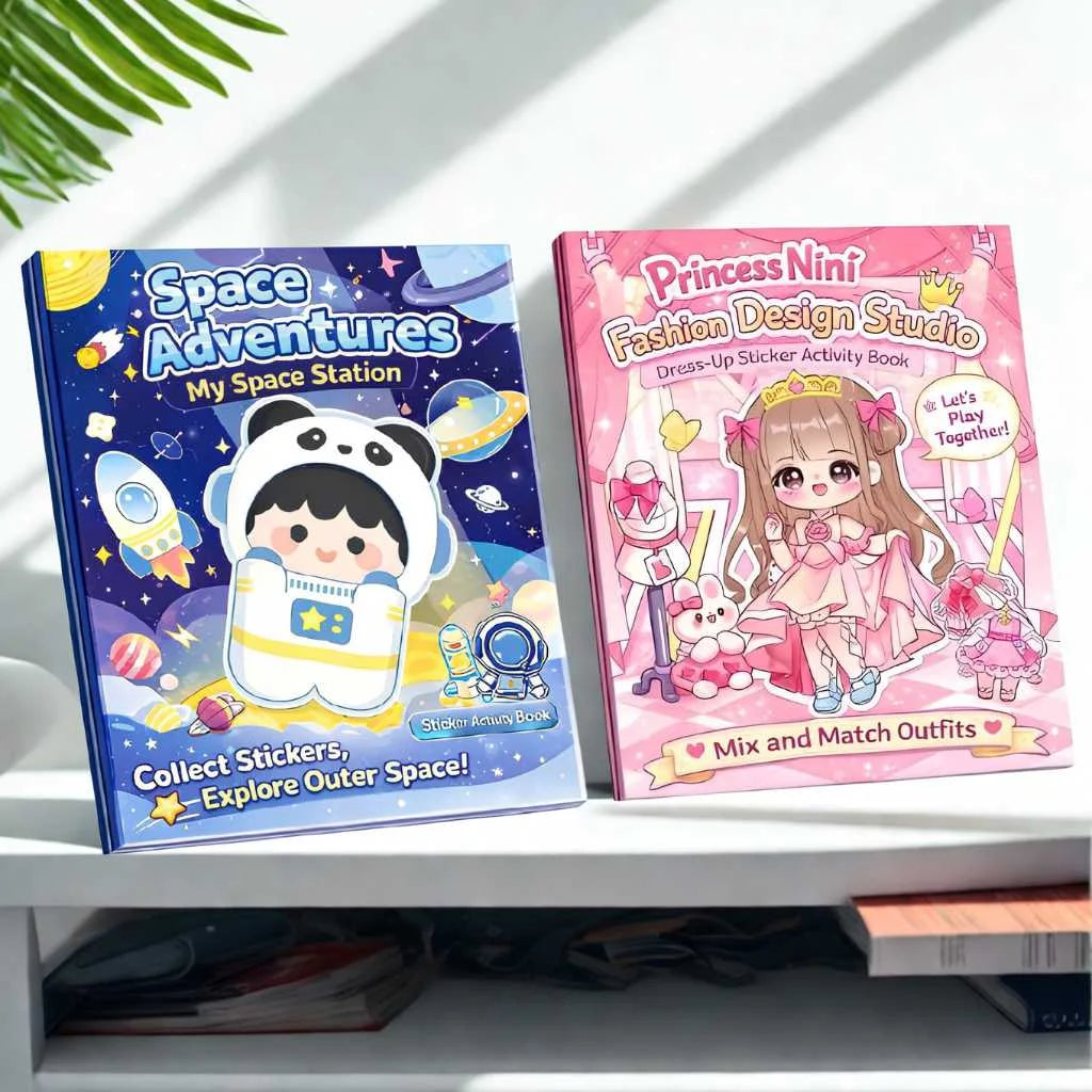 Amazing Reusable Magnetic Sticker Book for Kids