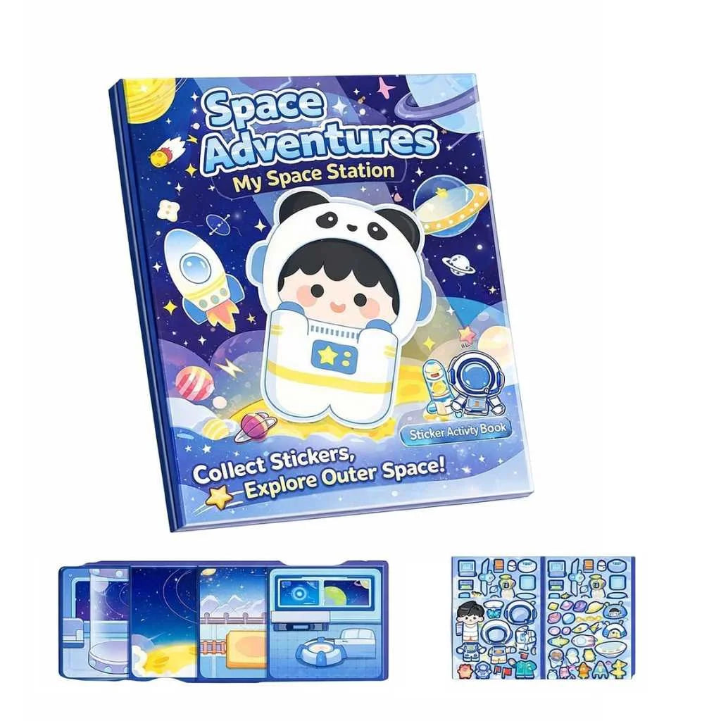 Amazing Reusable Magnetic Sticker Book for Kids