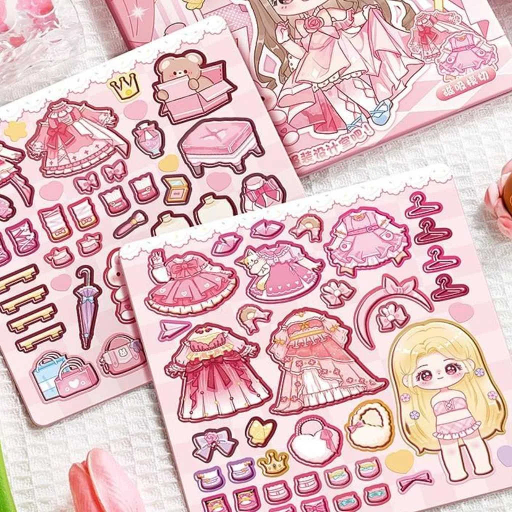 Amazing Reusable Magnetic Sticker Book for Kids
