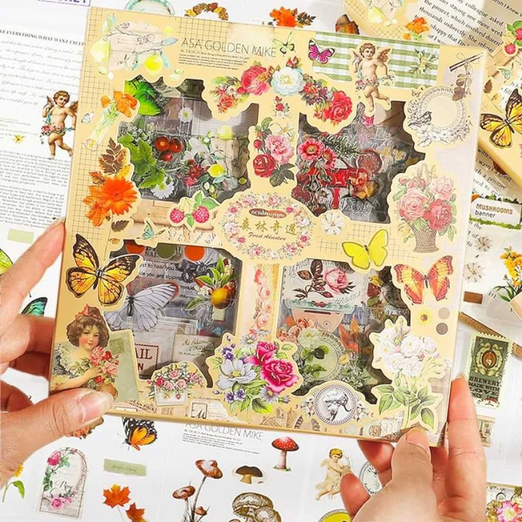 Retro Sticker Page Amazing Vintage Stickers of 100 Pages and 640 Pieces – DOD Kart