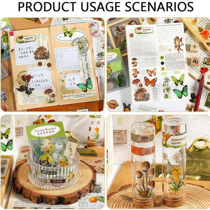 Amazing Vintage Stickers of 100 Pages and 640 Pieces