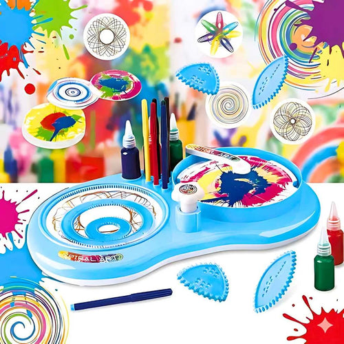 Amzing 2 in 1 Spin and Spiral Art Kit for Kids
