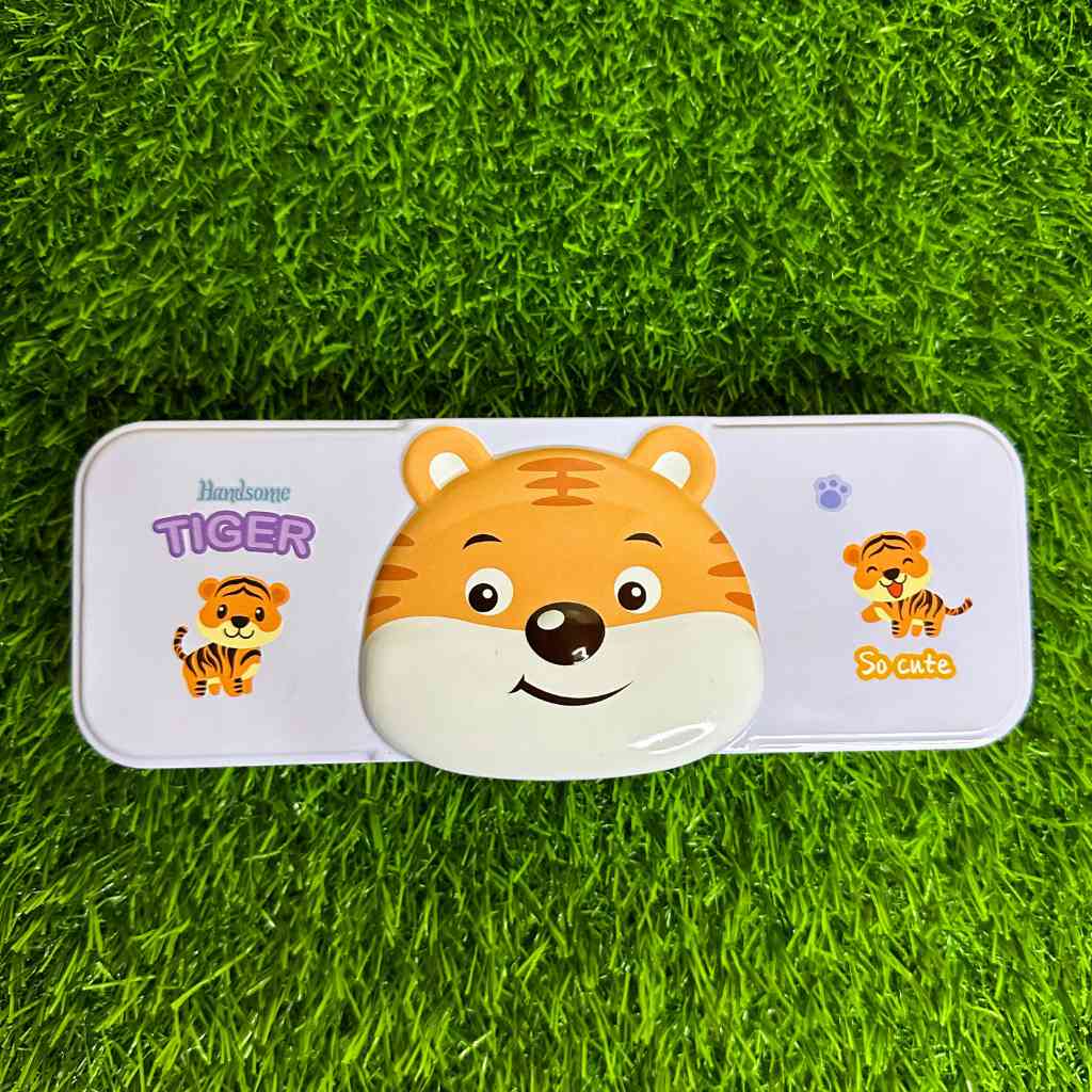 animal cartoon printed metal pencil box dodkart