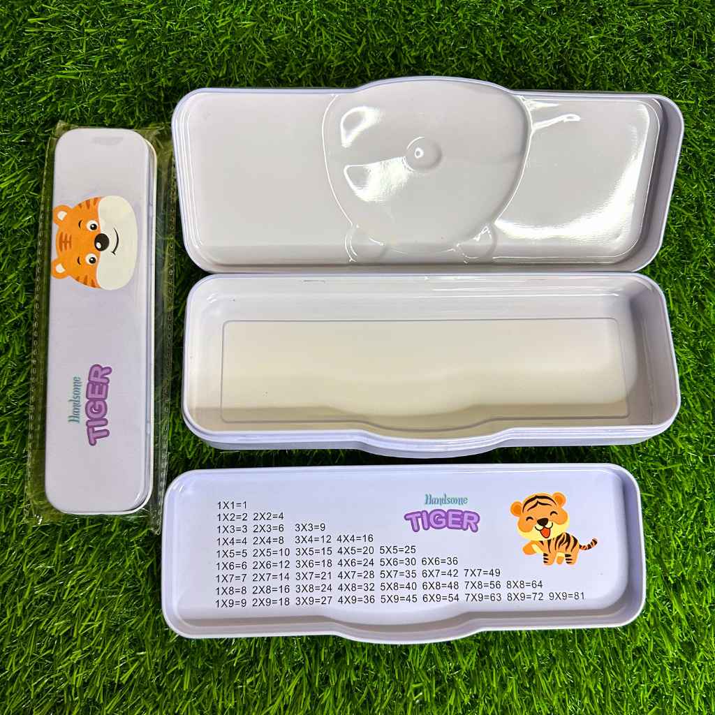 animal cartoon printed metal pencil box dodkart