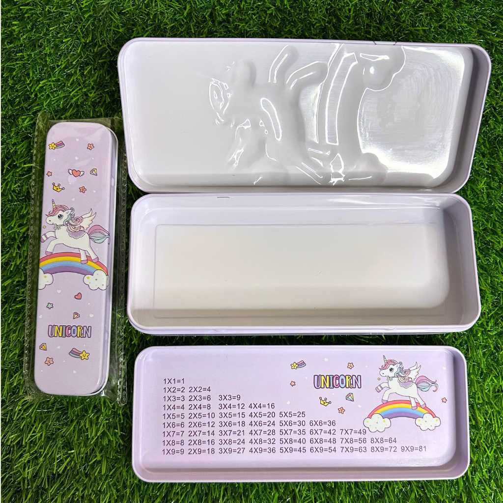 animal cartoon printed metal pencil box dodkart