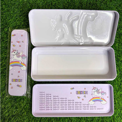 animal cartoon printed metal pencil box dodkart