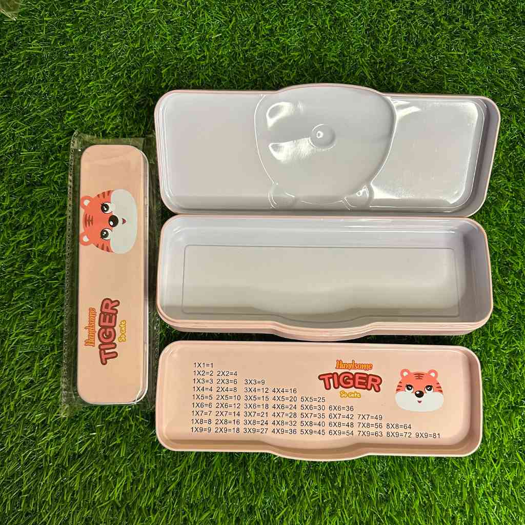 animal cartoon printed metal pencil box dodkart