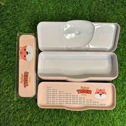 animal cartoon printed metal pencil box dodkart