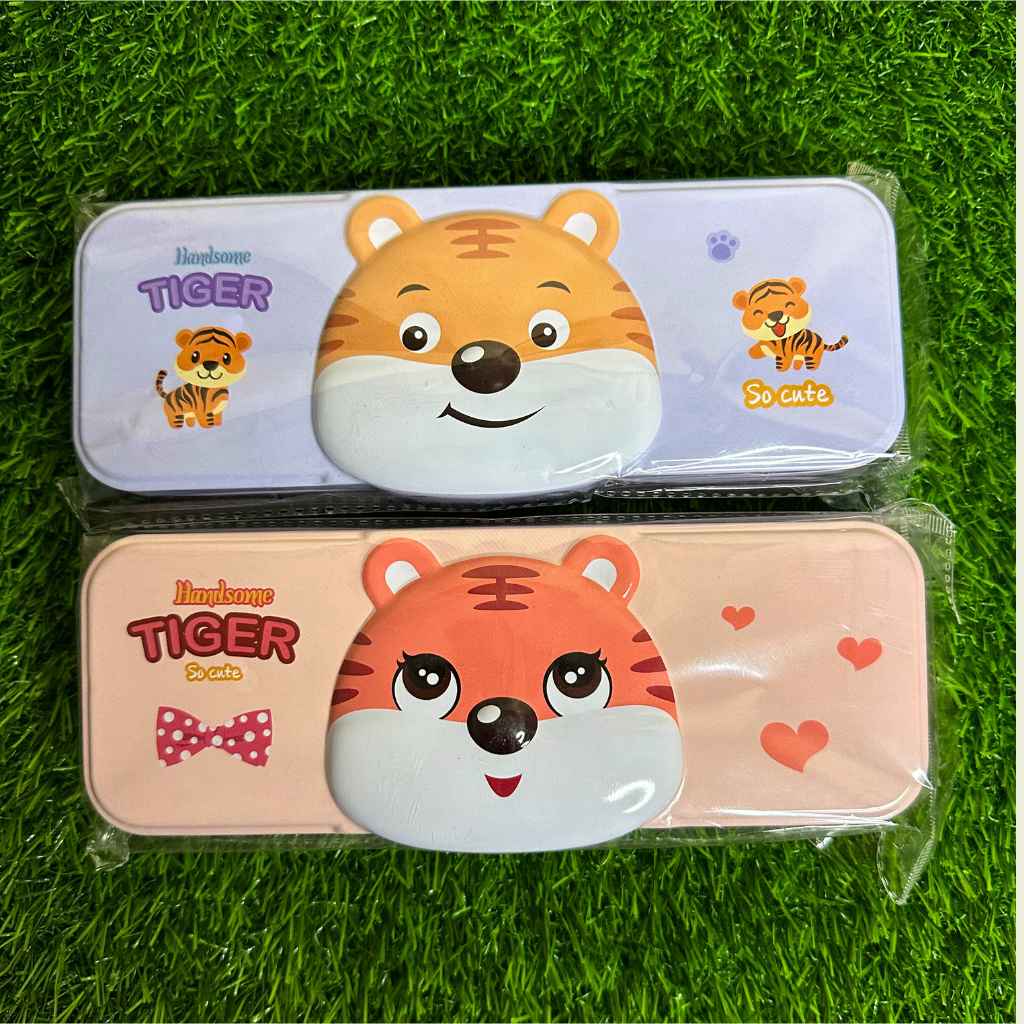 animal cartoon printed metal pencil box dodkart
