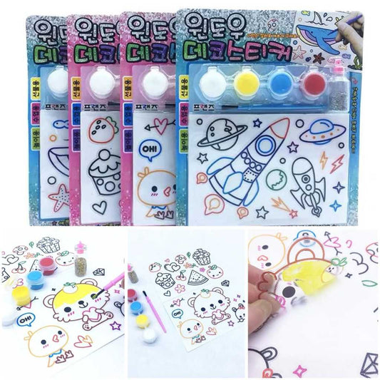 arts and crafts coloring stickers for kids