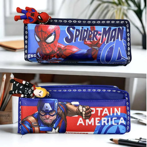 Avengers Elite Marvel Pencil Pouch - Spider-Man & Captain America Edition