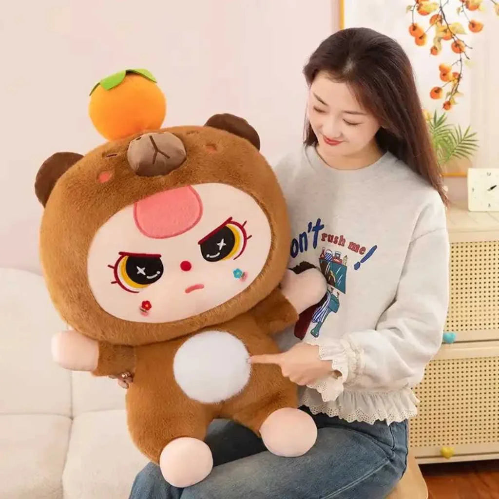 Baby Three Capybara Plushie Ultra Soft 35cm Cosplay Toy India