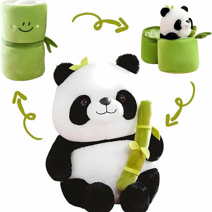 Bamboo Tube Cute Panda Soft Toy