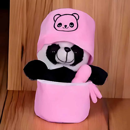 Bamboo Tube Cute Panda Soft Toy