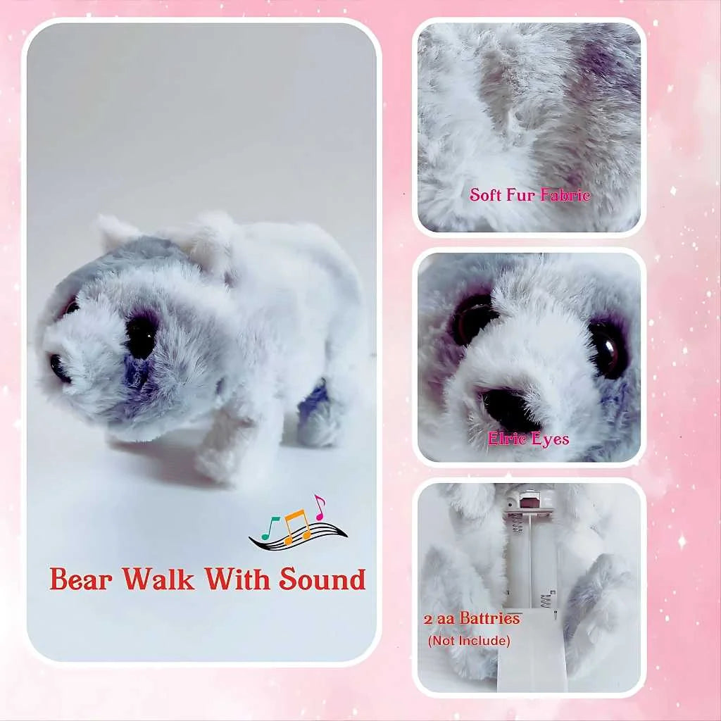Battery Operated Animal Bear Soft Toy with Sound