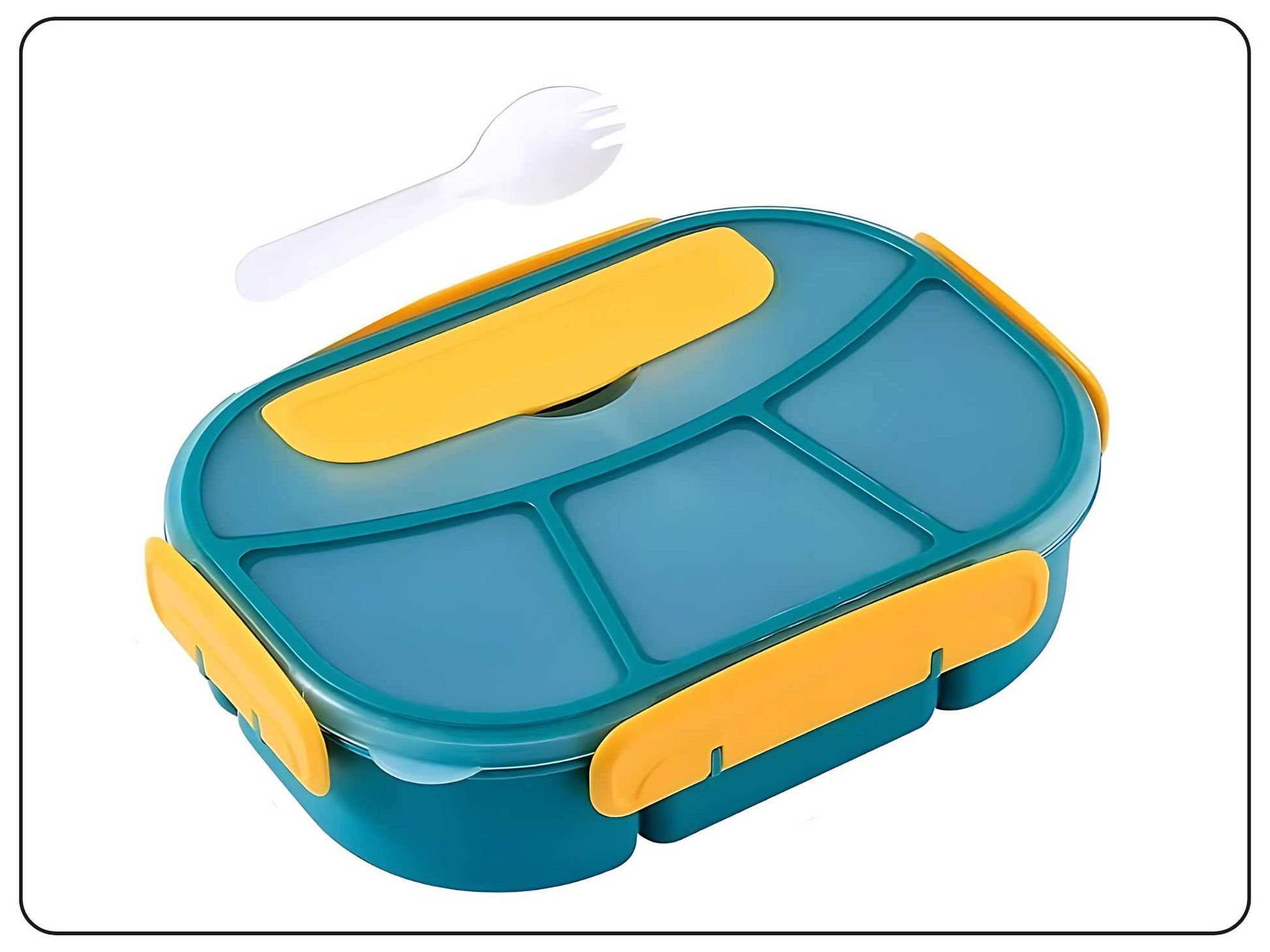 bento lunch box with 4 individual compartments