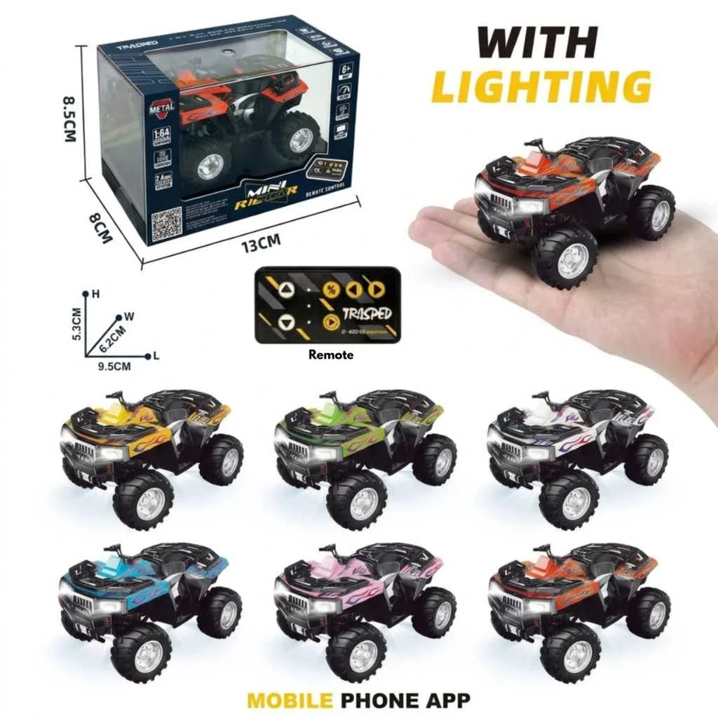 Best Mini Remote Control Monster Truck Alloy Body ATV RC Car