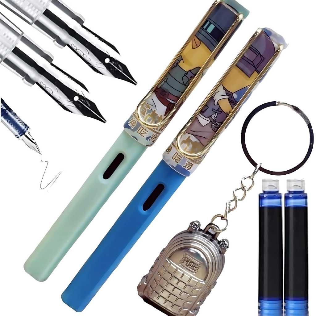 bgmi fountain pen set for school and office