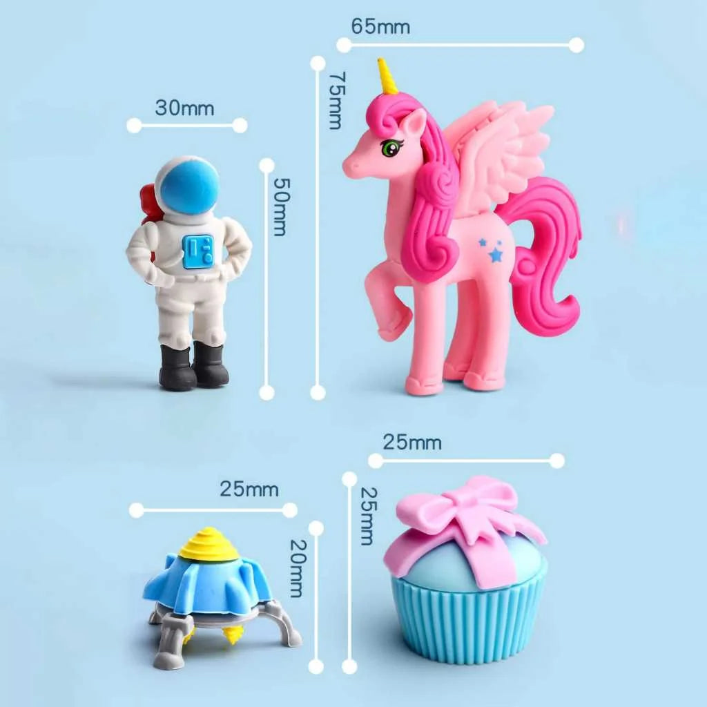 Big 3D Cartoon Eraser Gift Set